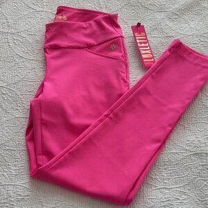 Ladies Hot Pink Active Leggings